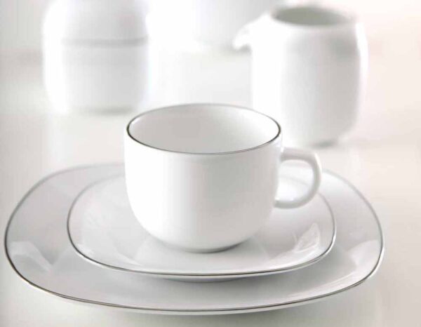 سرویس غذاخوری 98 پارچه چینی زرین ایران سری کواترو طرح سمن