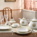 سرویس غذاخوری 108 پارچه چینی زرین ایران سری شهرزاد طرح کلوپاترا