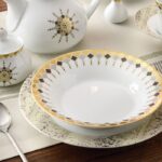 سرویس غذاخوری 108 پارچه چینی زرین ایران سری شهرزاد طرح کلوپاترا