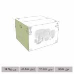 سرویس غذاخوری 98 پارچه چینی زرین ایران سری کواترو طرح فلورانس