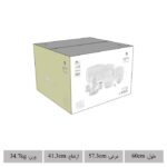 سرویس غذاخوری 98 پارچه چینی زرین ایران سری کواترو طرح گلدن لوتوس