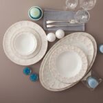 سرویس غذاخوری 29 پارچه چینی زرین ایران سری نئوکلاسیک طرح کاررا گلد