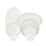 سرویس غذاخوری 29 پارچه چینی زرین ایران سری نئوکلاسیک طرح کاررا گلد