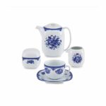 سرویس غذاخوری 98 پارچه چینی زرین ایران سری کواترو طرح فلورانس