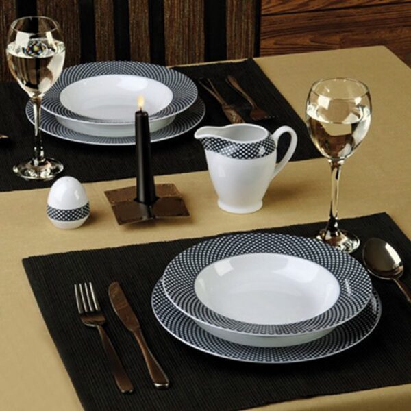 سرویس غذاخوری 28 پارچه چینی زرین ایران سری ایتالیااف طرح فورچون 1 سرویس غذاخوری 28 پارچه چینی زرین ایران سری ایتالیااف طرح فورچون