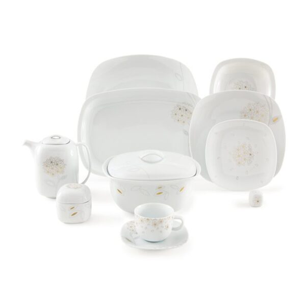 سرویس غذاخوری 98 پارچه چینی زرین ایران سری کواترو طرح گلدن لوتوس 1 سرویس غذاخوری 98 پارچه چینی زرین ایران سری کواترو طرح گلدن لوتوس