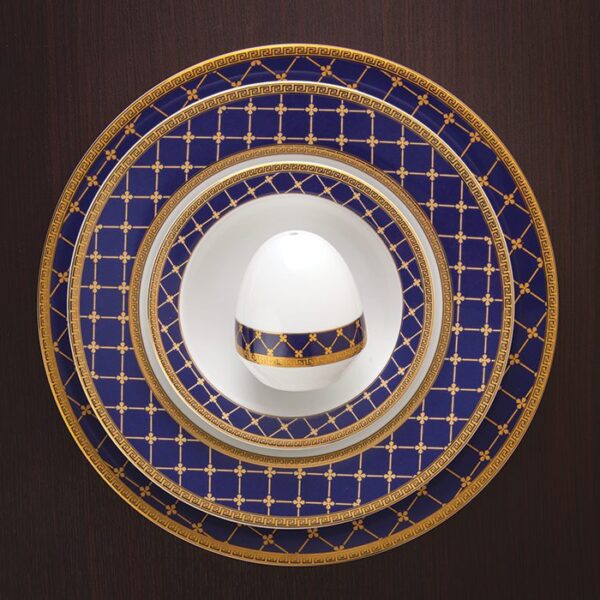 سرویس غذاخوری 28 پارچه چینی زرین ایران سری ایتالیااف طرح هلیا