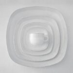 سرویس غذاخوری 98 پارچه چینی زرین ایران سری کواترو طرح لورن پلاتینی