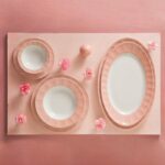 سرویس غذاخوری 29 پارچه چینی زرین ایران سری نئوکلاسیک طرح ماربل