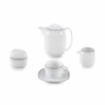 سرویس غذاخوری 98 پارچه چینی زرین ایران سری کواترو طرح مون بلان