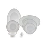 سرویس غذاخوری 102پارچه چینی زرین ایران سری ایتالیااف طرح مون بلان