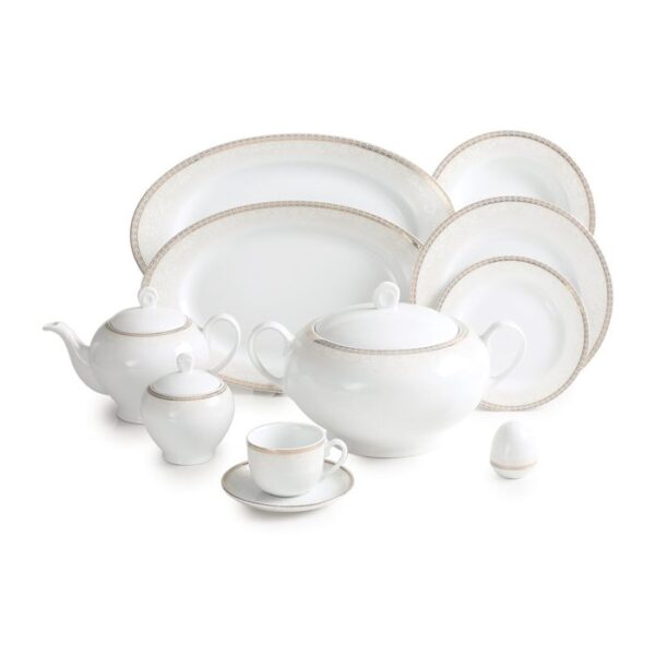 سرویس غذاخوری 102پارچه چینی زرین ایران سری ایتالیااف طرح ریوا طلایی 1 سرویس غذاخوری 102پارچه چینی زرین ایران سری ایتالیااف طرح ریوا طلایی