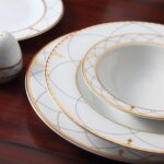 سرویس غذاخوری 28 پارچه چینی زرین ایران سری ایتالیااف طرح روما