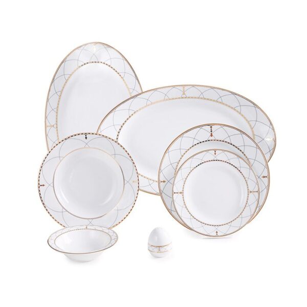 سرویس غذاخوری 28 پارچه چینی زرین ایران سری ایتالیااف طرح روما 1 سرویس غذاخوری 28 پارچه چینی زرین ایران سری ایتالیااف طرح روما