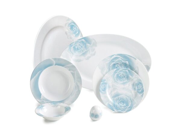 سرویس غذاخوری 28 پارچه چینی زرین ایران سری ایتالیااف طرح رزتا آبی 1 سرویس غذاخوری 28 پارچه چینی زرین ایران سری ایتالیااف طرح رزتا آبی