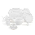 سرویس غذاخوری 102پارچه چینی زرین ایران سری ایتالیااف طرح سمن