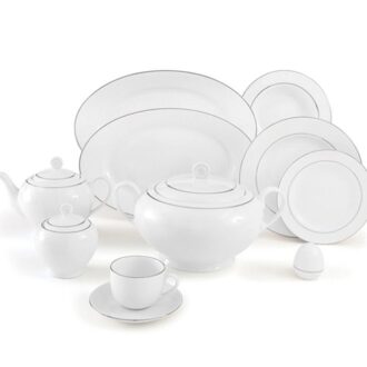 سرویس غذاخوری 102پارچه چینی زرین ایران سری ایتالیااف طرح سمن