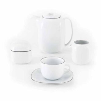 سرویس غذاخوری 98 پارچه چینی زرین ایران سری کواترو طرح سمن