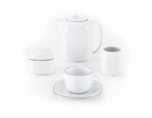 سرویس غذاخوری 98 پارچه چینی زرین ایران سری کواترو طرح سمن