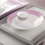 سرویس غذاخوری30 پارچه چینی زرین ایران سری وینچی طرح ساتین