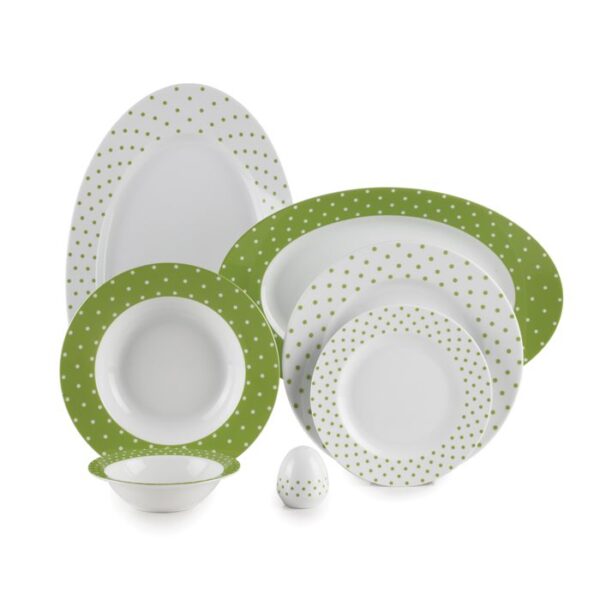 سرویس غذاخوری 28 پارچه چینی زرین ایران سری ایتالیااف طرح اسپاتی سبز 1 سرویس غذاخوری 28 پارچه چینی زرین ایران سری ایتالیااف طرح اسپاتی سبز