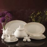 سرویس غذاخوری 108 پارچه چینی زرین ایران سری شهرزاد طرح سان رایز