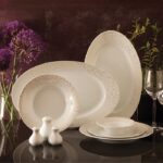 سرویس غذاخوری 108 پارچه چینی زرین ایران سری شهرزاد طرح سان رایز