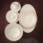 سرویس غذاخوری 108 پارچه چینی زرین ایران سری شهرزاد طرح سان رایز