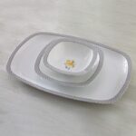 سرویس غذاخوری 98 پارچه چینی زرین ایران سری کواترو طرح والنسیا زرد