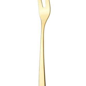 چنگال بره ناب استیل طرح فلورانس تمام طلایی PVD