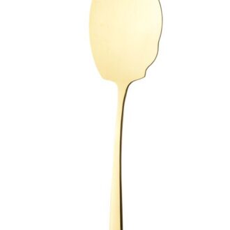 کفگیر بزرگ ناب استیل طرح فلورانس تمام طلایی PVD